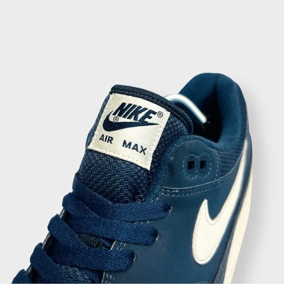 Nike Air Max 1 Armory Navy Shoes, AH8145-401, 2018 Size 12, AM1 Mesh Suede Clean