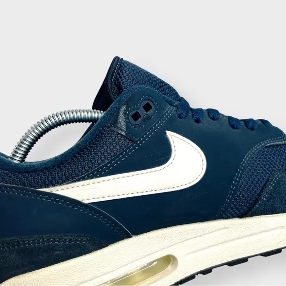 Nike Air Max 1 Armory Navy Shoes, AH8145-401, 2018 Size 12, AM1 Mesh Suede Clean