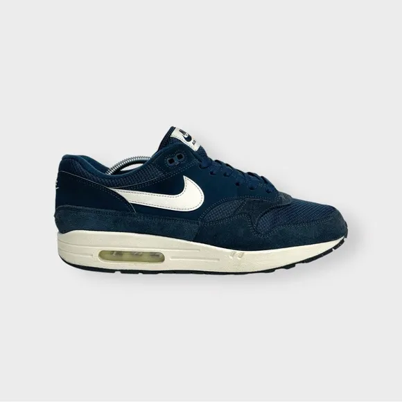 Nike Air Max 1 Armory Navy Shoes, AH8145-401, 2018 Size 12, AM1 Mesh Suede Clean