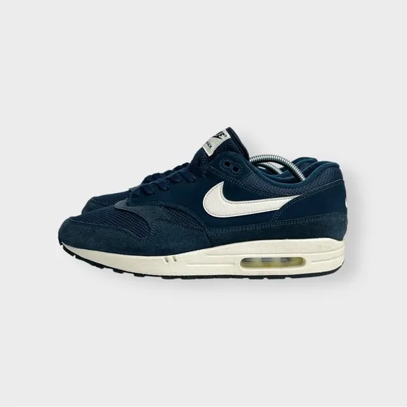 Nike Air Max 1 Armory Navy Shoes, AH8145-401, 2018 Size 12, AM1 Mesh Suede Clean