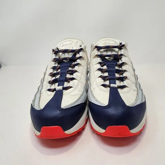 Nike Air Max 95 Midnight Navy Laser Orange Womens Running Shoes Size 8 Athletic