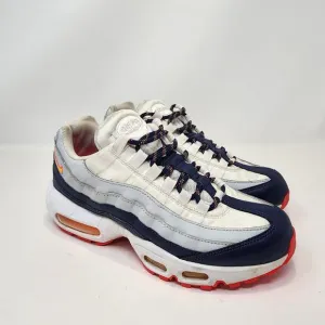 Nike Air Max 95 Midnight Navy Laser Orange Womens Running Shoes Size 8 Athletic