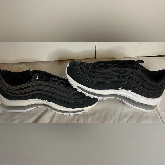 Nike Air Max 97 &quot;Black/White&quot; Grade School Boys' Shoes Size 5.5Y