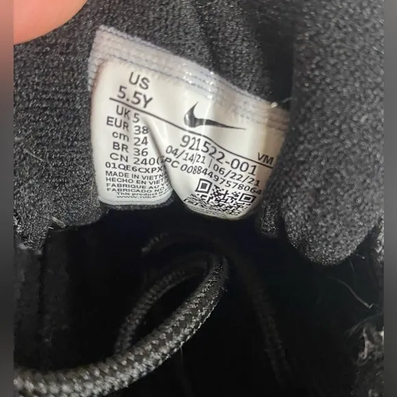 Nike Air Max 97 &quot;Black/White&quot; Grade School Boys' Shoes Size 5.5Y