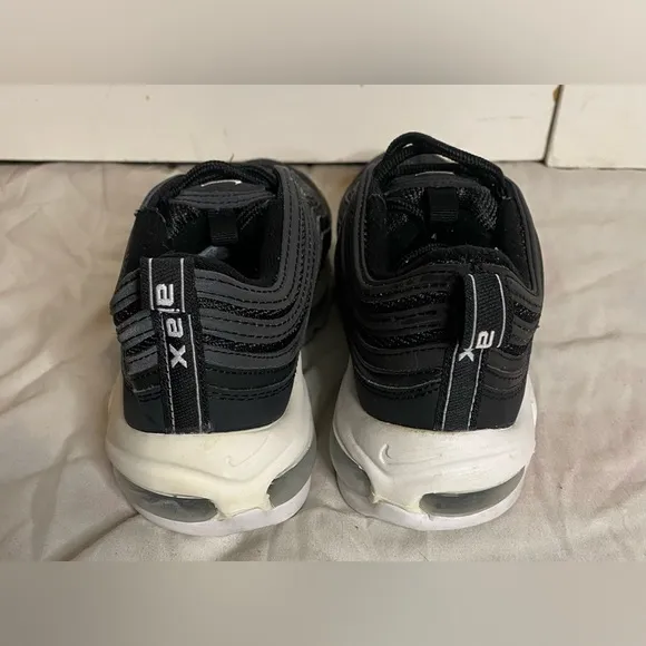 Nike Air Max 97 &quot;Black/White&quot; Grade School Boys' Shoes Size 5.5Y