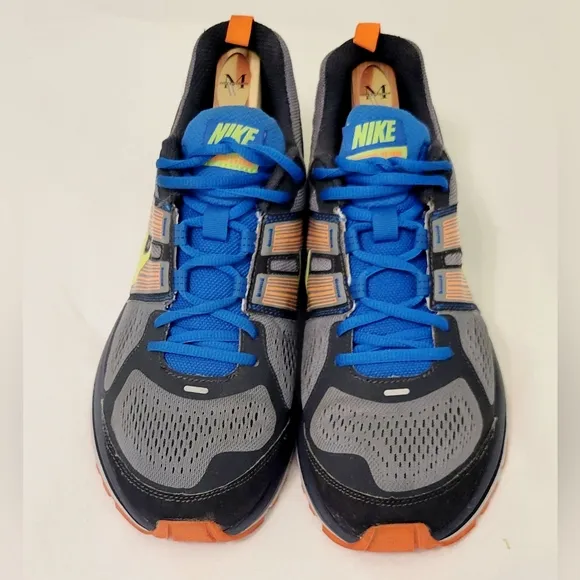Nike Air Pegasus  29 Trail Hiking Running Shoes Men's Sz 10 Gray Orange Blue EUC