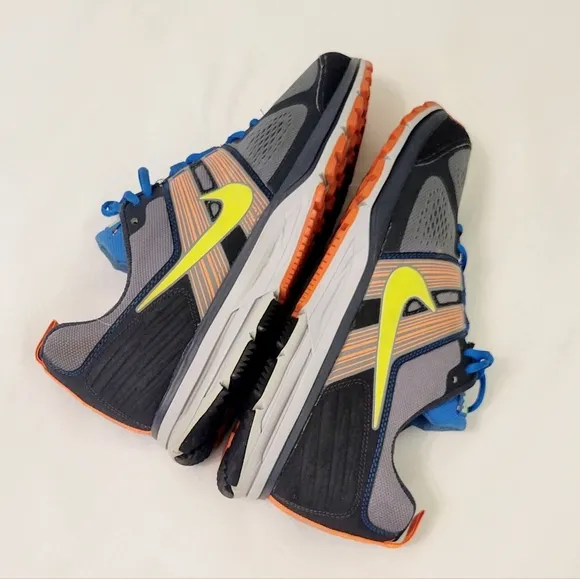 Nike Air Pegasus  29 Trail Hiking Running Shoes Men's Sz 10 Gray Orange Blue EUC