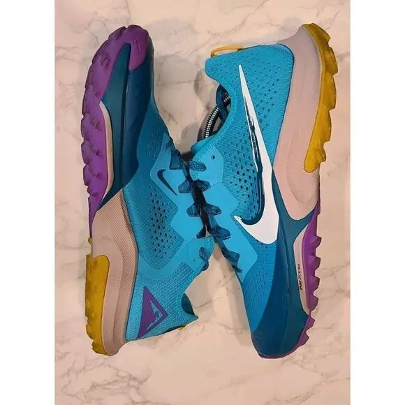 Nike Air Zoom Terra Kiger 7 Men's Hiking Shoes Sz 12 Turquoise Blue CW6062-400