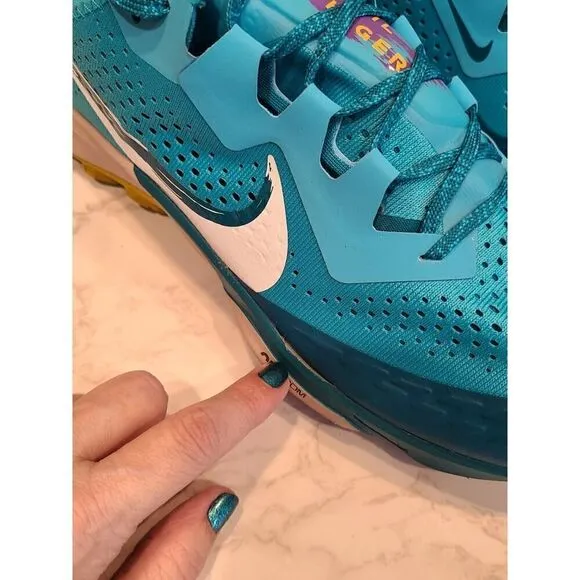 Nike Air Zoom Terra Kiger 7 Men's Hiking Shoes Sz 12 Turquoise Blue CW6062-400