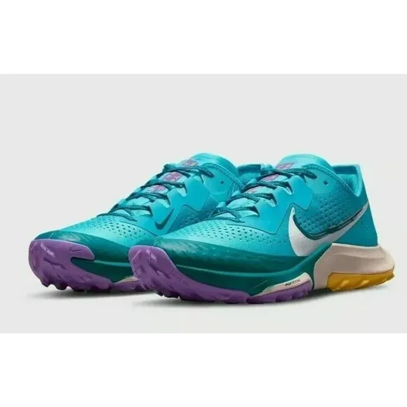 Nike Air Zoom Terra Kiger 7 Men's Hiking Shoes Sz 12 Turquoise Blue CW6062-400