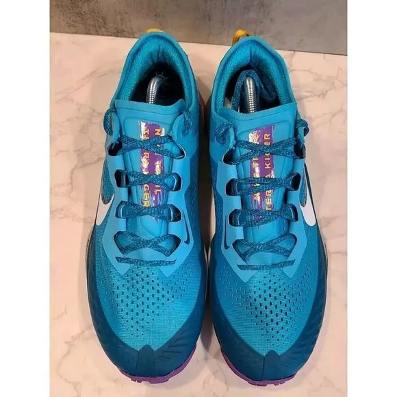 Nike Air Zoom Terra Kiger 7 Men's Hiking Shoes Sz 12 Turquoise Blue CW6062-400