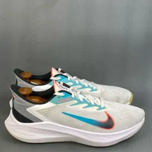 Nike Air Zoom Winflo 7 'Flash Crimson Aqua' sneaker shoes mens size 12