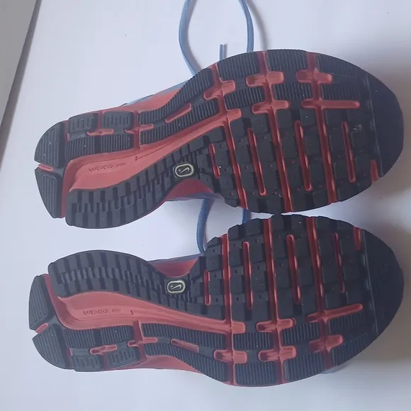 Nike Blue and Red Athletic Shoes Modern Sporty Design