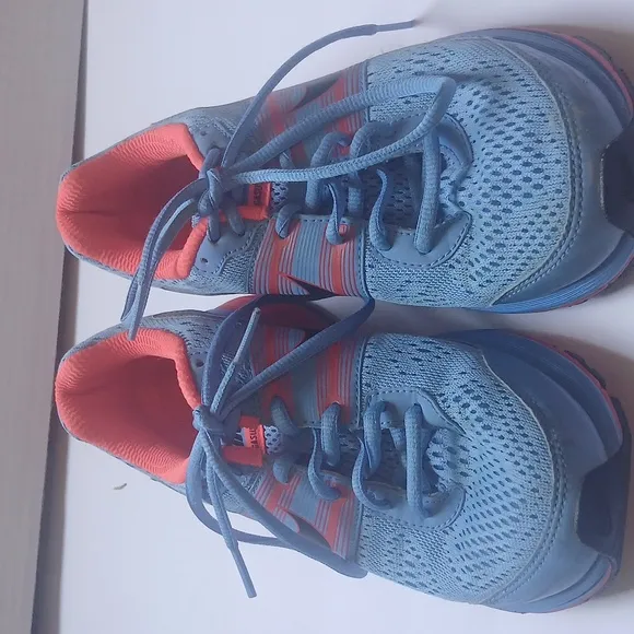 Nike Blue and Red Athletic Shoes Modern Sporty Design