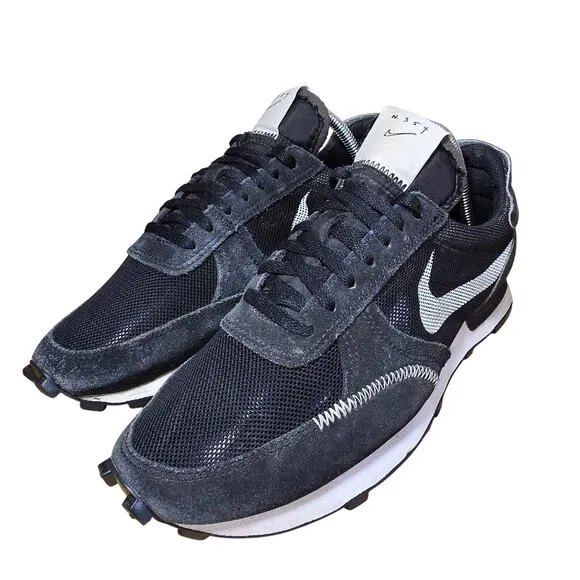 Nike Daybreak Type Black Casual Waffle Shoes Sneakers Men's Size 7.5 Womens 9