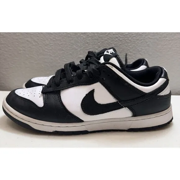 Nike Dunk Low Panda Sneakers Mens Size 8.5 Basketball Shoes Sporty