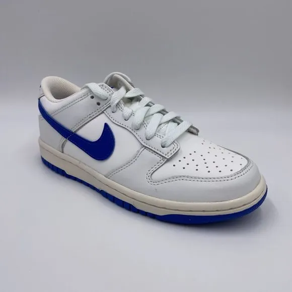 Nike Dunk Low White / Royal Blue Womens Shoes