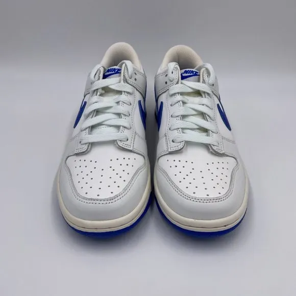Nike Dunk Low White / Royal Blue Womens Shoes