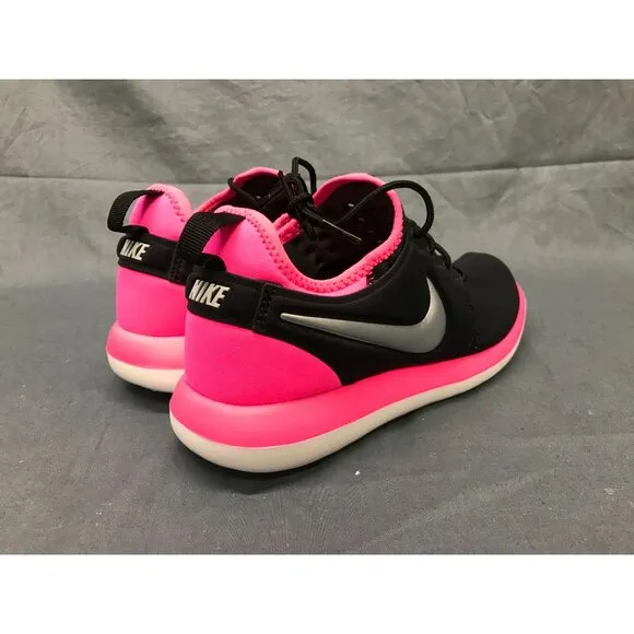 Nike Girls Roshe Two (PS) Sneakers Mesh Black Pink 2016 OG Size 5.5 NEW NO BOX!