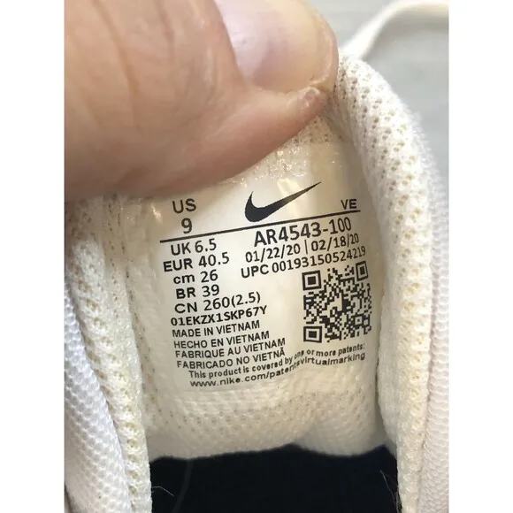 Nike In-Season TR 9 AR4543-100 Women's White Black Mesh Sneakers Shoes Size US 9