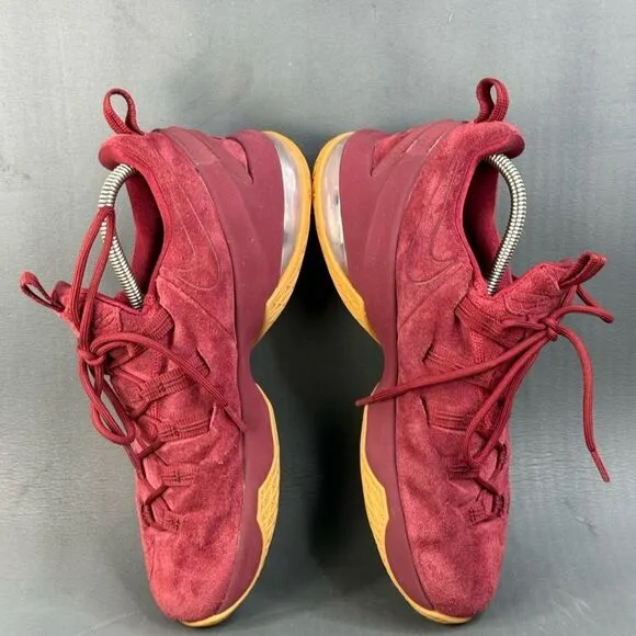 Nike LeBron 13 Low Premium 'Team Red Gum' sneaker shoes men’s size 9.5
