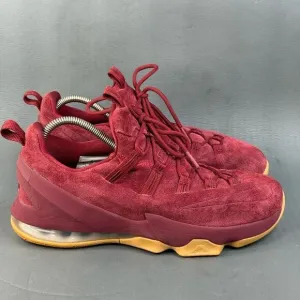 Nike LeBron 13 Low Premium 'Team Red Gum' sneaker shoes men’s size 9.5