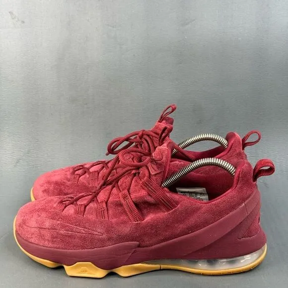 Nike LeBron 13 Low Premium 'Team Red Gum' sneaker shoes men’s size 9.5
