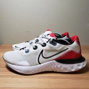 Nike Men's 12 Renew Run Race Running Shoes White University Red Sporty Athletic