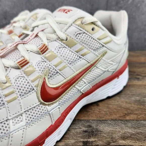Nike P-6000 Sz 12 Mens Phantom Dragon Red White Black Casual Shoes Sneakers