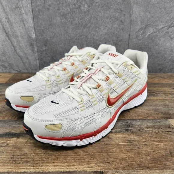 Nike P-6000 Sz 12 Mens Phantom Dragon Red White Black Casual Shoes Sneakers