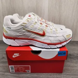 Nike P-6000 Sz 9.5 Mens Phantom Dragon Red White Black Casual Shoes Sneakers