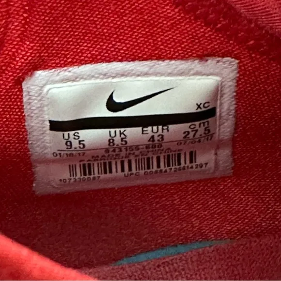 Nike Shoes Mens Size 9.5 Lebron Zoom Soldier XI 11 Red
