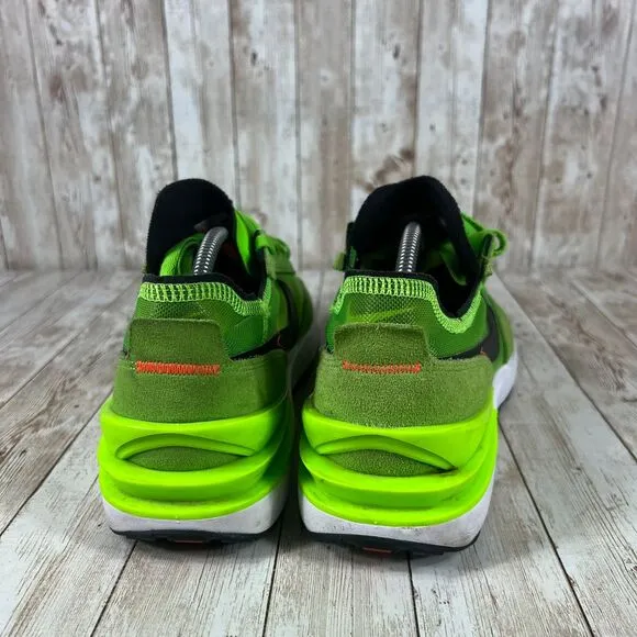 Nike Waffle One Shoes &quot;Electric Green&quot; Black DA7995-300 Men's Sz 10 Athletic‎