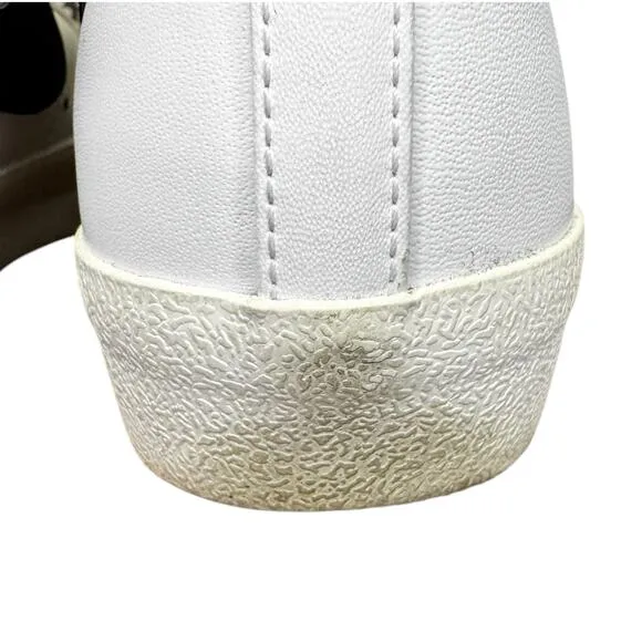 Nike White Black Leather Retro Blazer Mid '77 Shoes Womens 8
