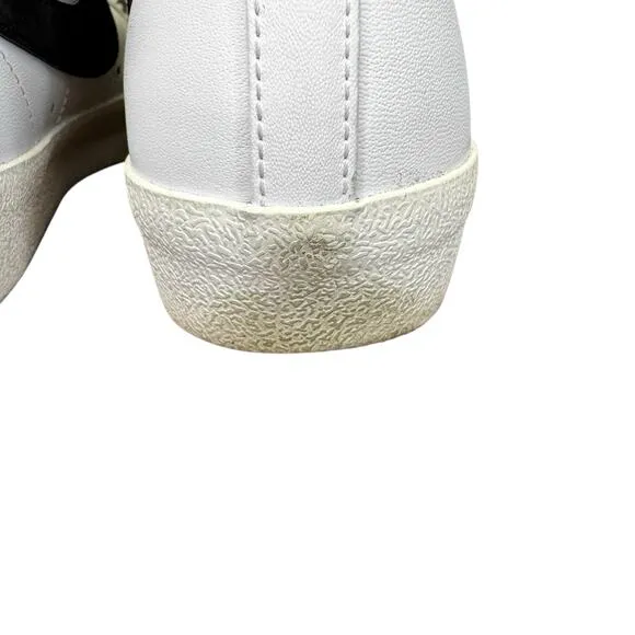 Nike White Black Leather Retro Blazer Mid '77 Shoes Womens 8