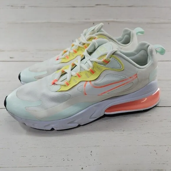 Nike Womens Air Max 270 React CV8818-102 Ivory Running Shoes Sneakers Size 9‎