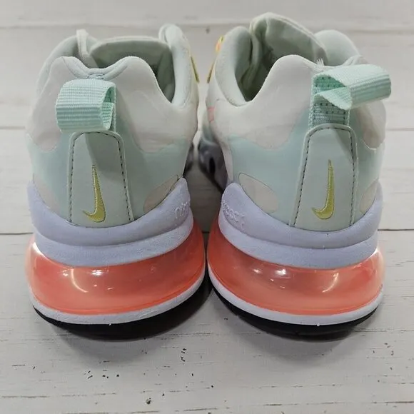 Nike Womens Air Max 270 React CV8818-102 Ivory Running Shoes Sneakers Size 9‎