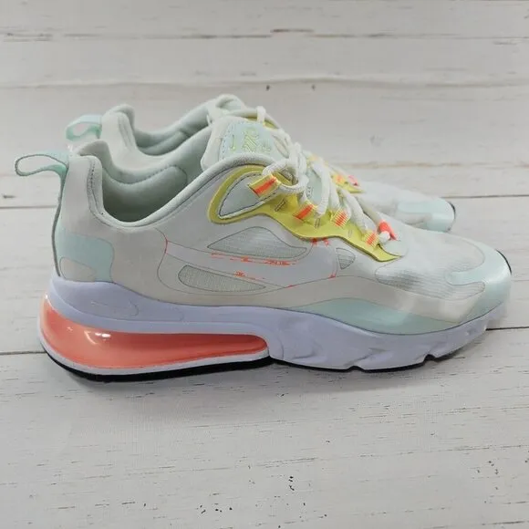 Nike Womens Air Max 270 React CV8818-102 Ivory Running Shoes Sneakers Size 9‎