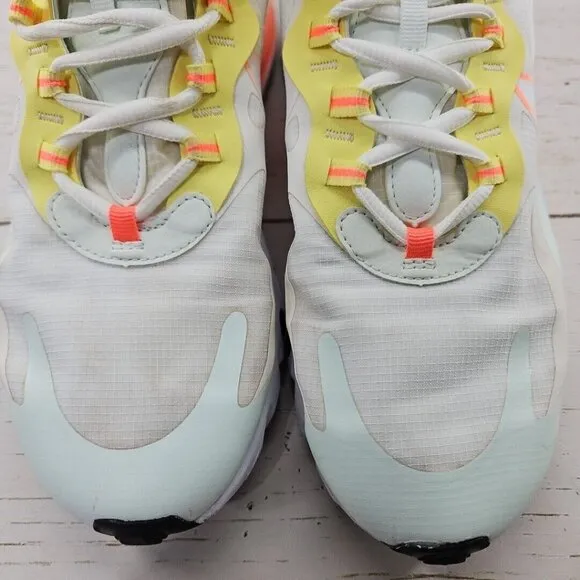 Nike Womens Air Max 270 React CV8818-102 Ivory Running Shoes Sneakers Size 9‎