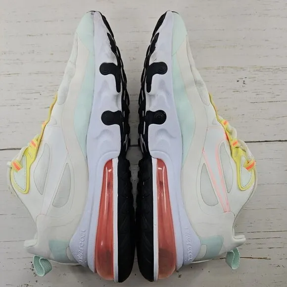 Nike Womens Air Max 270 React CV8818-102 Ivory Running Shoes Sneakers Size 9‎