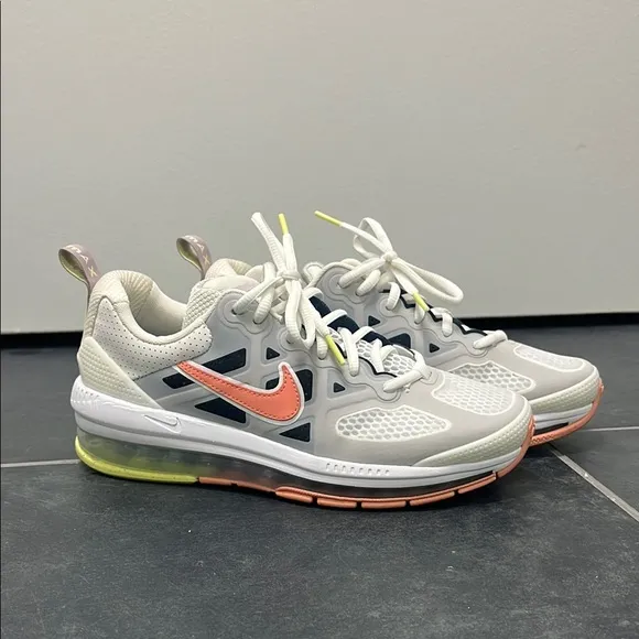 Nike Women's air Max Genome Summit White/Crimson Bliss  sneakers size 8.5