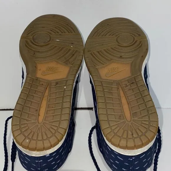 Nike Women's Blue Dunk Sky Hi Print Hidden Wedge Sneaker Shoes Size 6.5