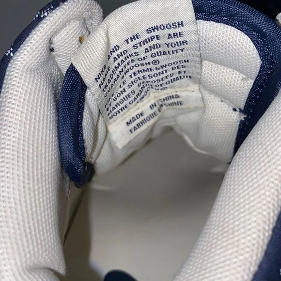 Nike Women's Blue Dunk Sky Hi Print Hidden Wedge Sneaker Shoes Size 6.5