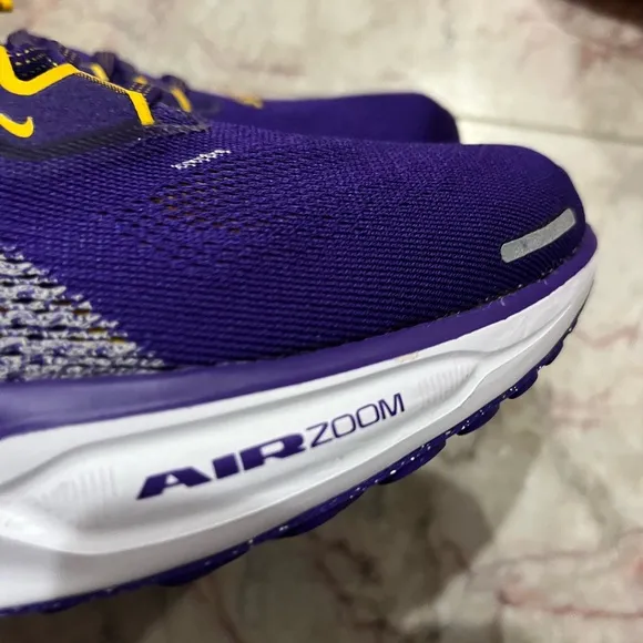 Nike zoom pegasus 41 LSU collegiate running shoe fz5126-500 purple gold
