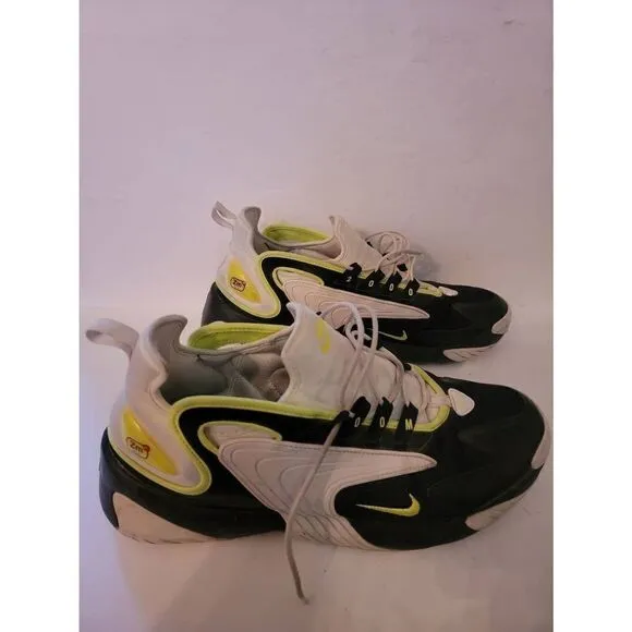 Nike Air Zoom 2000 Men's White Green Black Volt Basketball Shoes Size 13