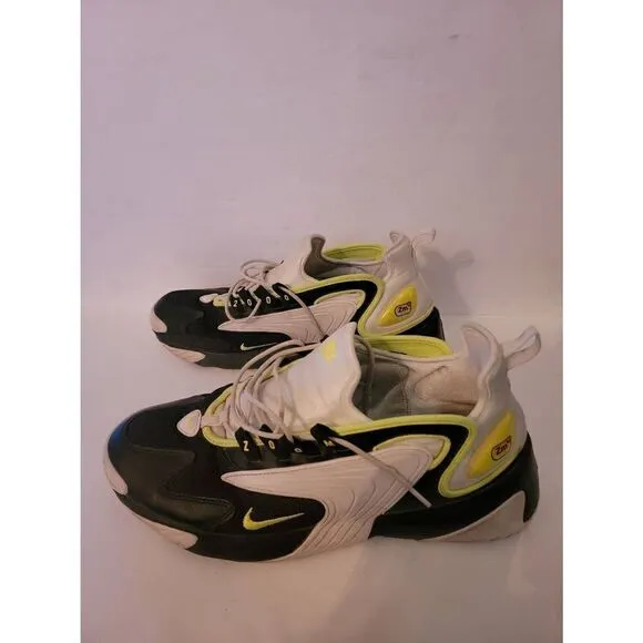 Nike Air Zoom 2000 Men's White Green Black Volt Basketball Shoes Size 13