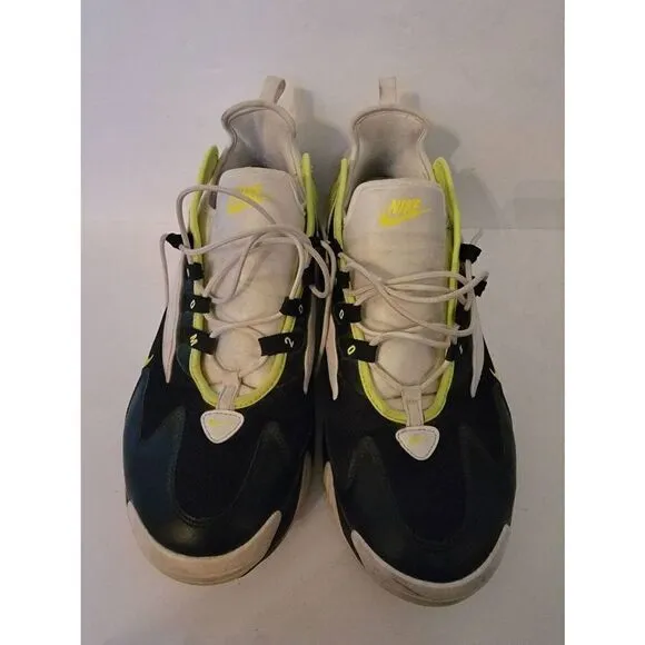Nike Air Zoom 2000 Men's White Green Black Volt Basketball Shoes Size 13