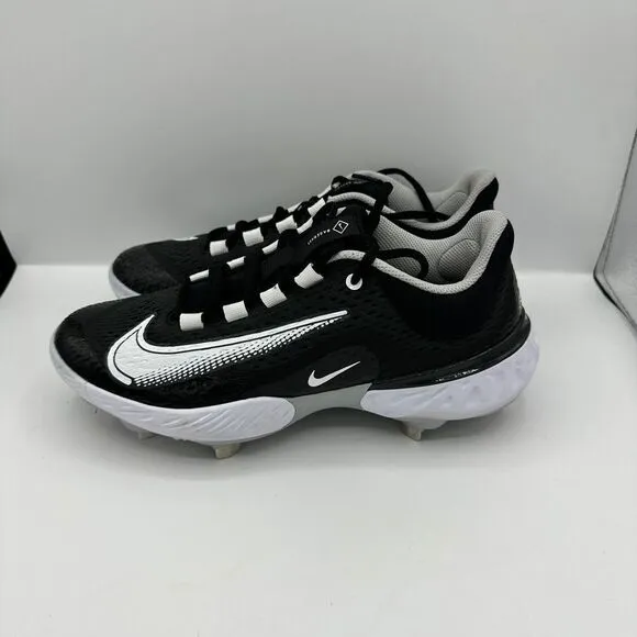 Nike Alpha Huarache Elite 4 Baseball Metal Cleats Black Men’s 8 DJ6521-011 NEW
