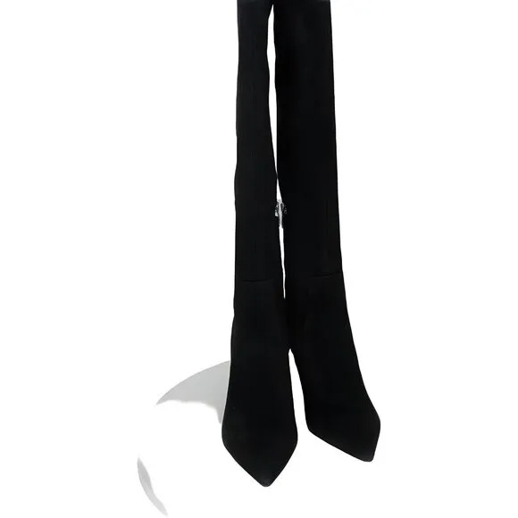 Nine West Women's Pointed Toe Knee High Leather Boots - Size 10 M