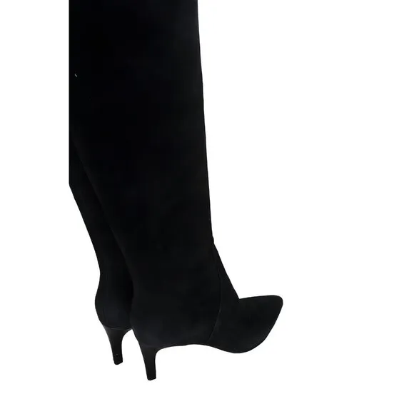 Nine West Women's Pointed Toe Knee High Leather Boots - Size 10 M